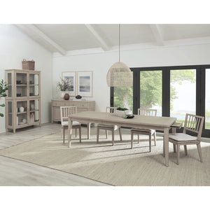 Camden Two Drawer Extendable Dining Table in Chai