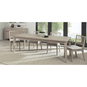 Camden Two Drawer Extendable Dining Table in Chai