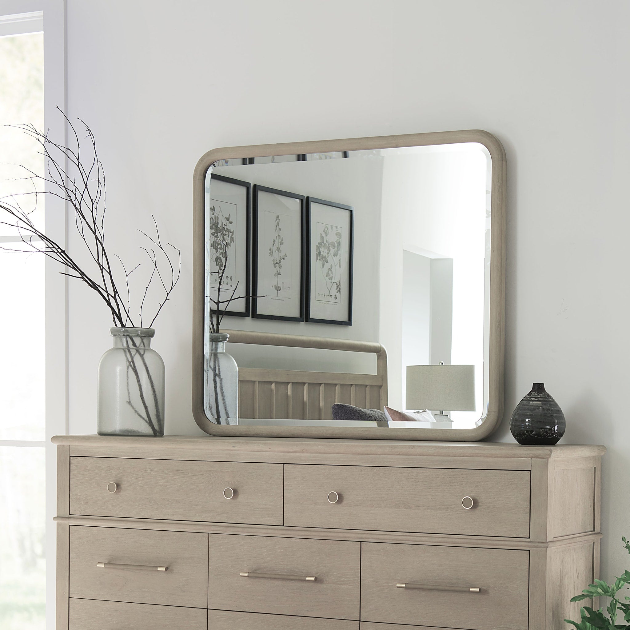 Camden Wall or Dresser Mirror in Chai