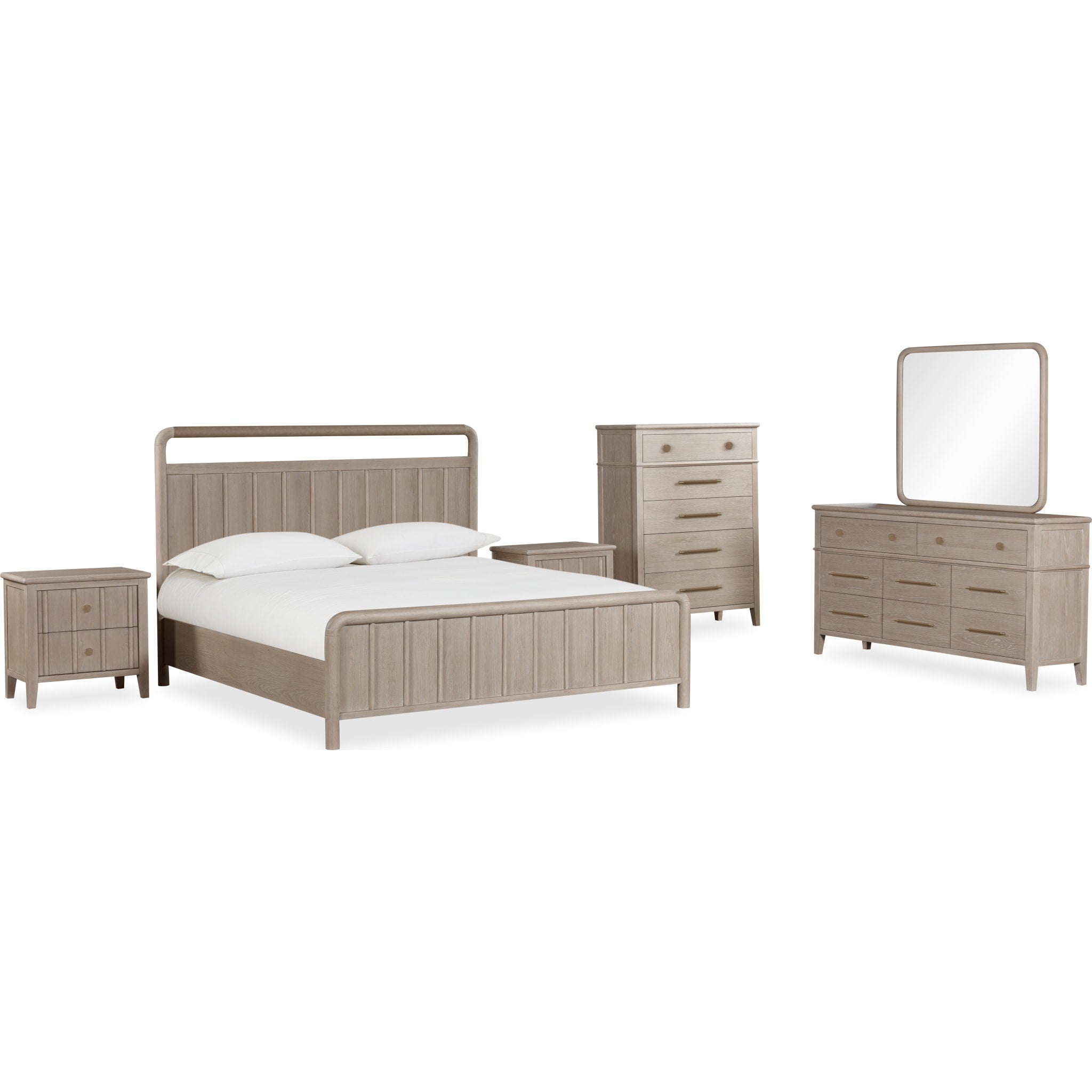 Camden Wall or Dresser Mirror in Chai