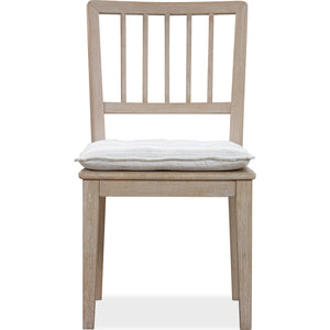 Camden Wood Dining Chair with Detachable Cushion in Chai and Oat
