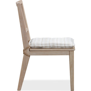 Camden Wood Dining Chair with Detachable Cushion in Chai and Oat
