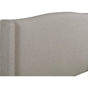 Cicero Upholstered Wingback Bed in Slate Grey