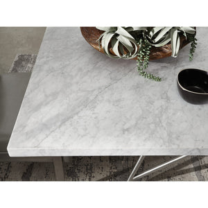 Coral Marble Rectangular Dining Table