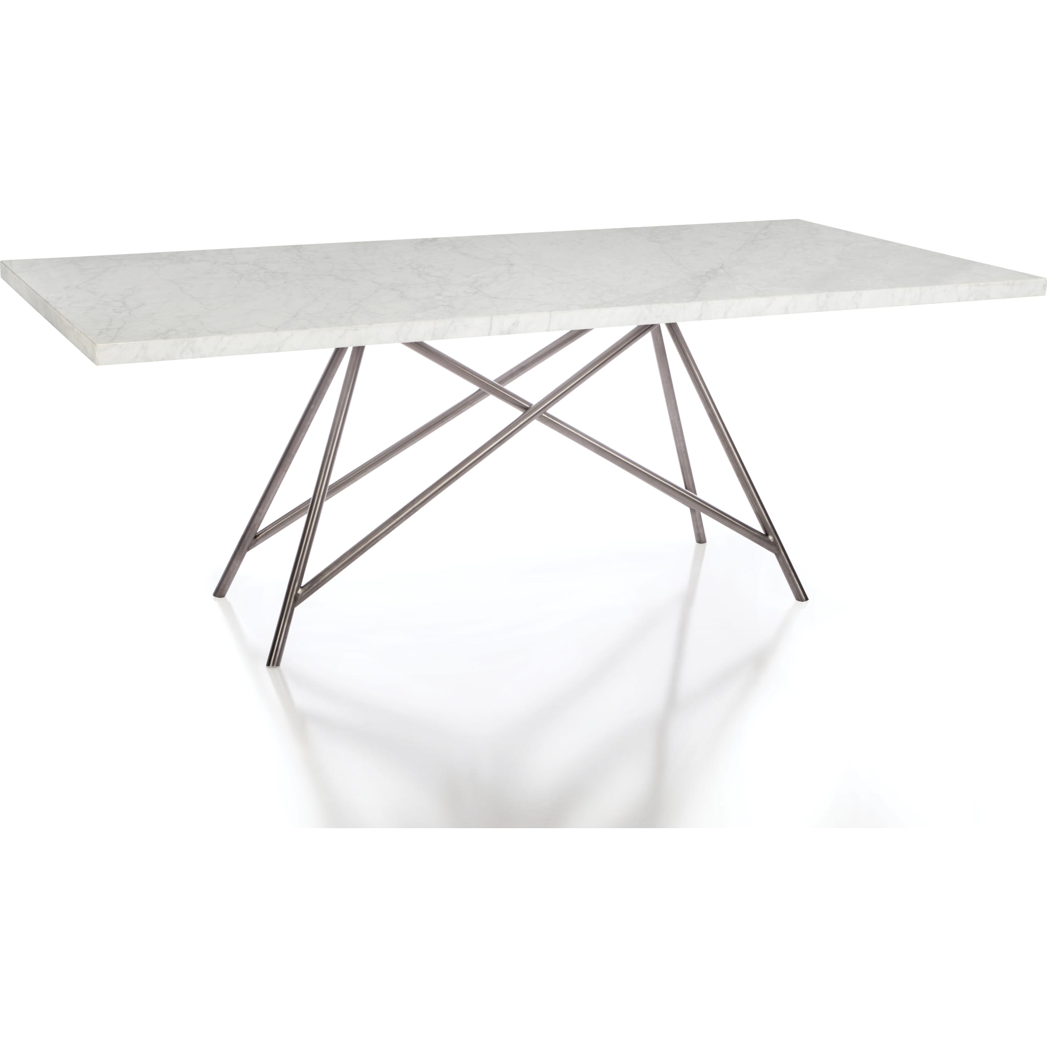 Coral Marble Rectangular Dining Table