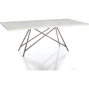 Coral Marble Rectangular Dining Table