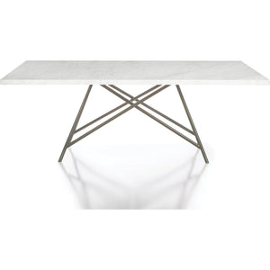 Coral Marble Rectangular Dining Table