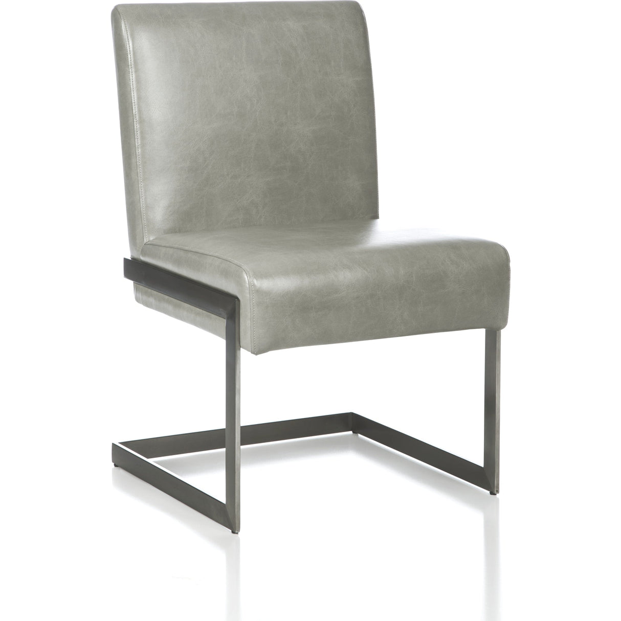 Coral Synthetic Leather Upholstered Dining Chair