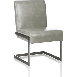 Coral Synthetic Leather Upholstered Dining Chair