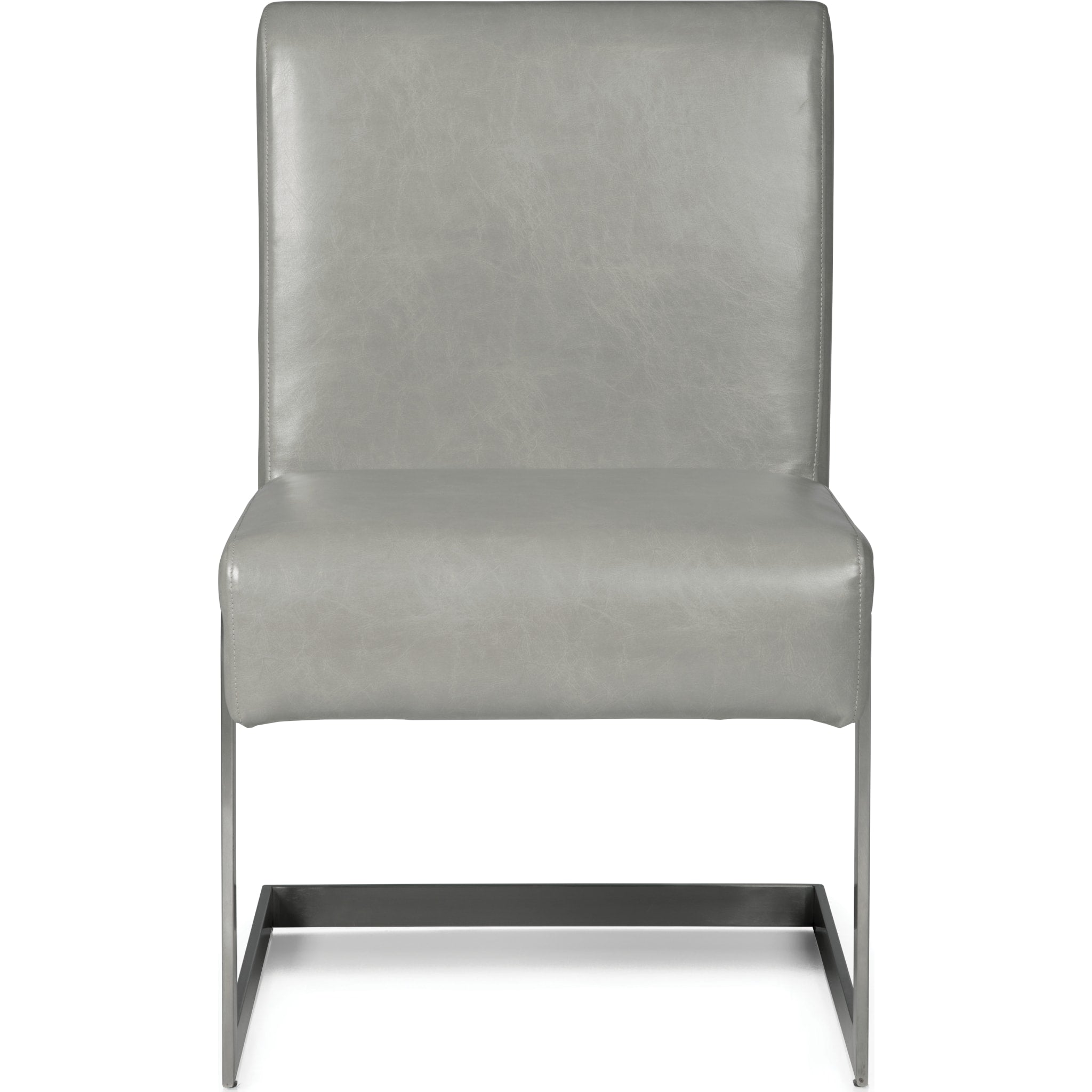 Coral Synthetic Leather Upholstered Dining Chair