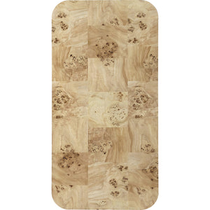 Cosmo Mappa Burl Coffee Table in Amber Kiss