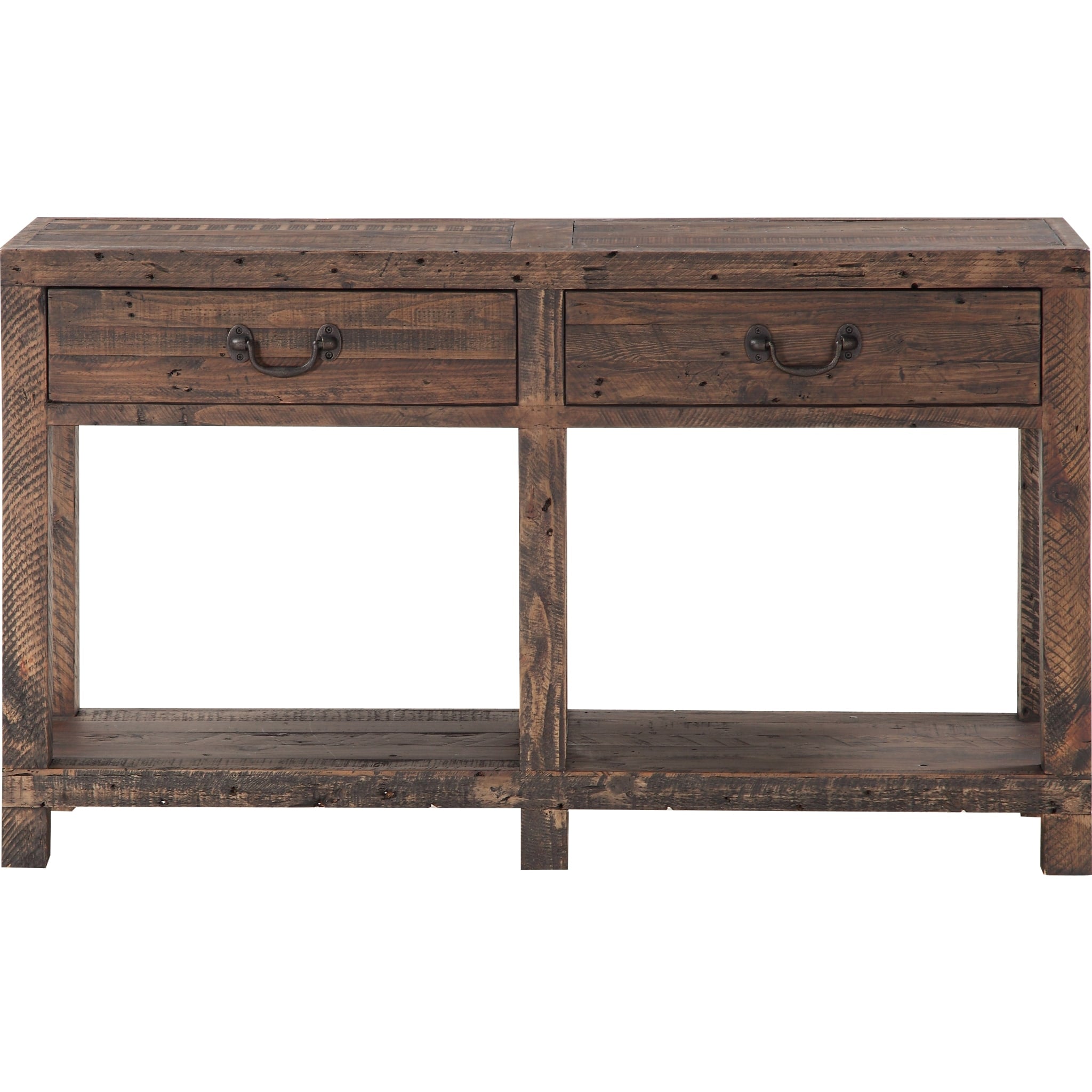 Craster Reclaimed Wood Console Table in Smoky Taupe