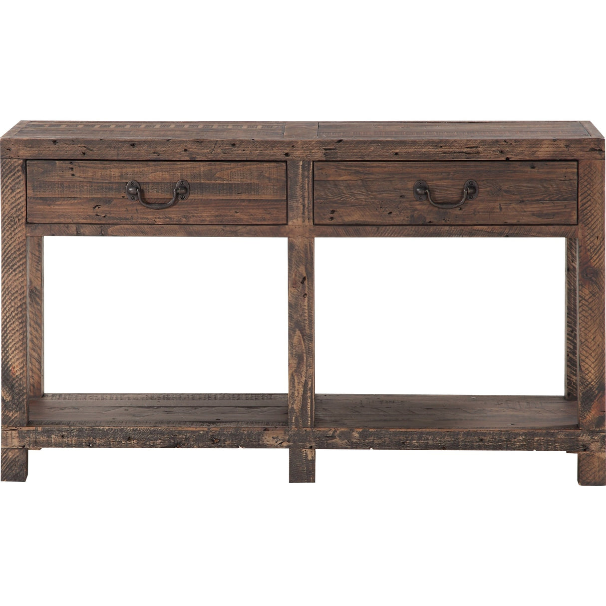 Craster Reclaimed Wood Console Table in Smoky Taupe