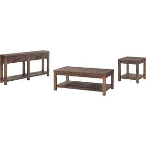 Craster Reclaimed Wood Console Table in Smoky Taupe