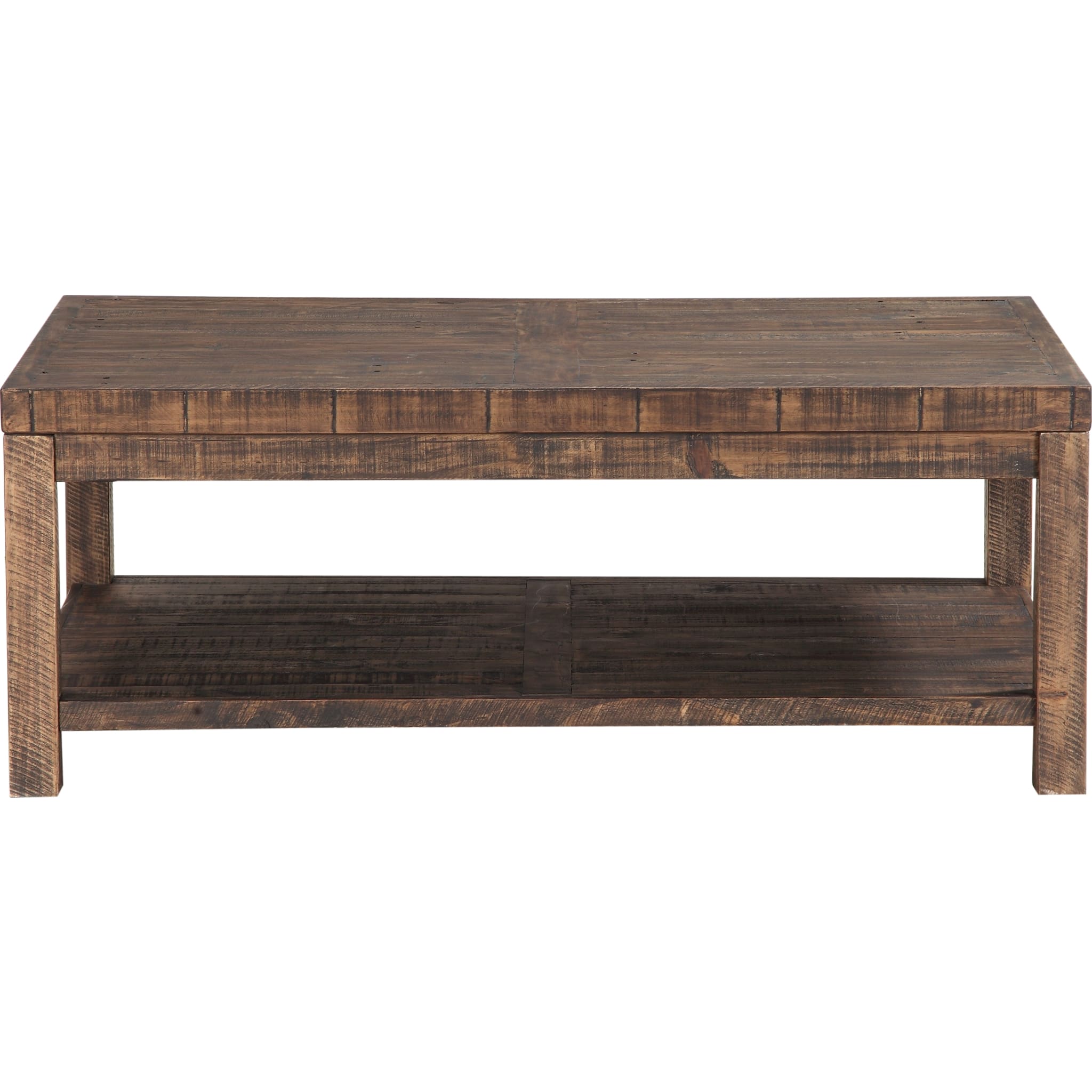 Craster Reclaimed Wood Rectangular Coffee Table in Smoky Taupe