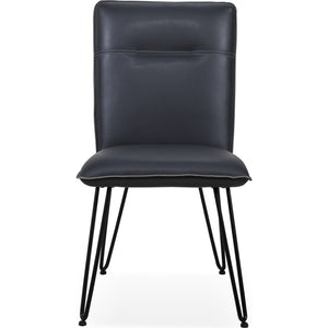Demi Hairpin Leg Modern Dining Chair in Cobalt