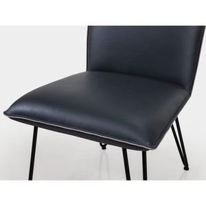 Demi Hairpin Leg Modern Dining Chair in Cobalt