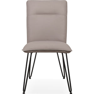 Demi Hairpin Leg Modern Dining Chair in Taupe