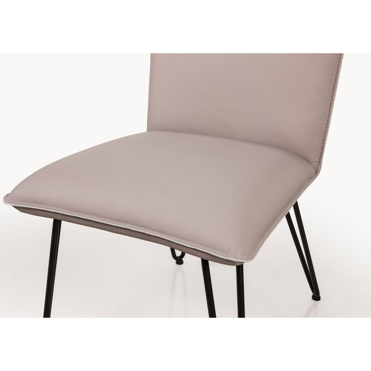 Demi Hairpin Leg Modern Dining Chair in Taupe