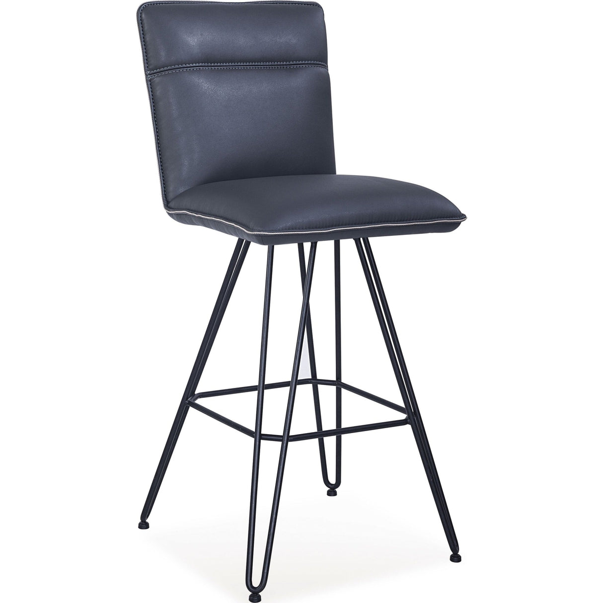Demi Hairpin Leg Swivel Bar Stool in Cobalt