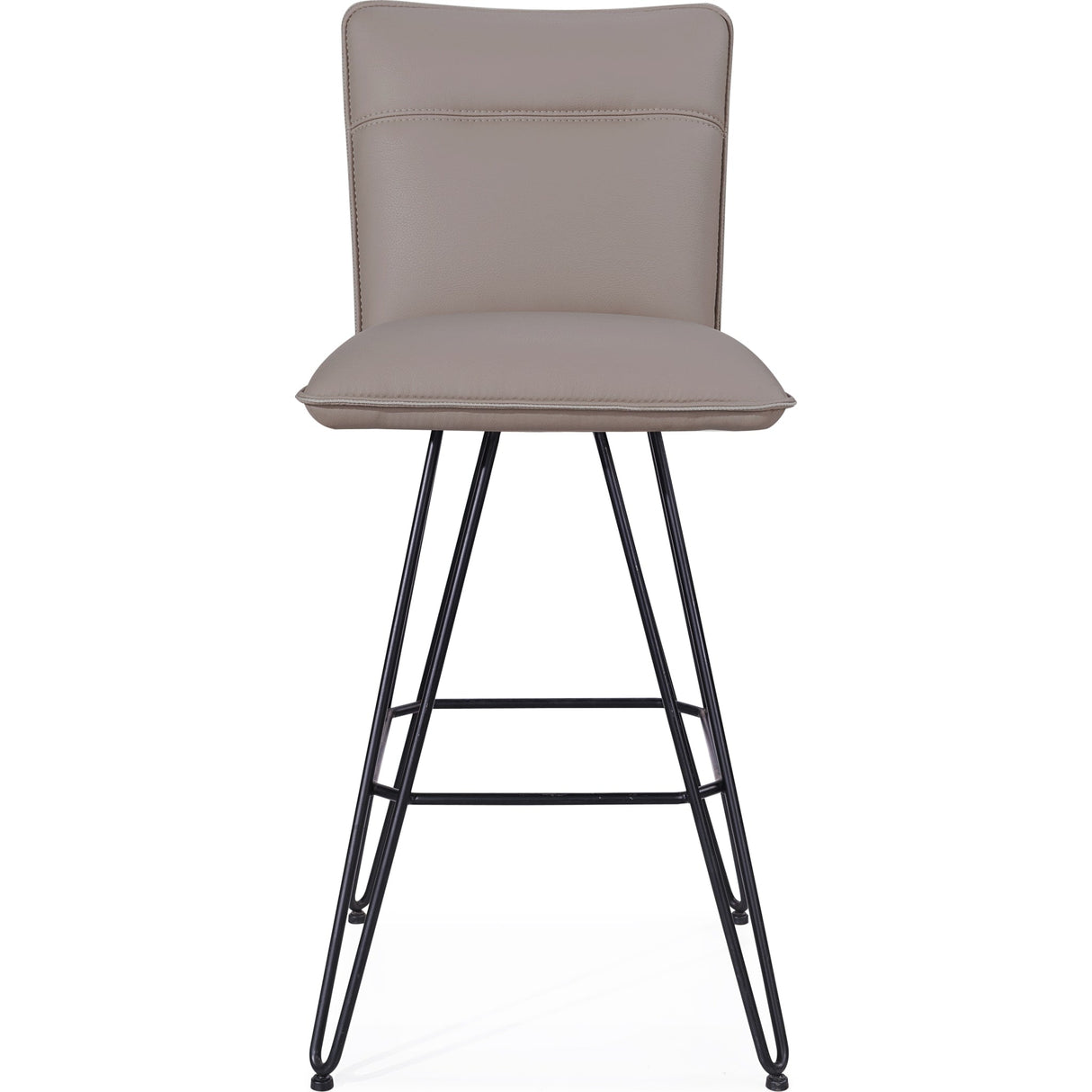 Demi Hairpin Leg Swivel Bar Stool in Taupe