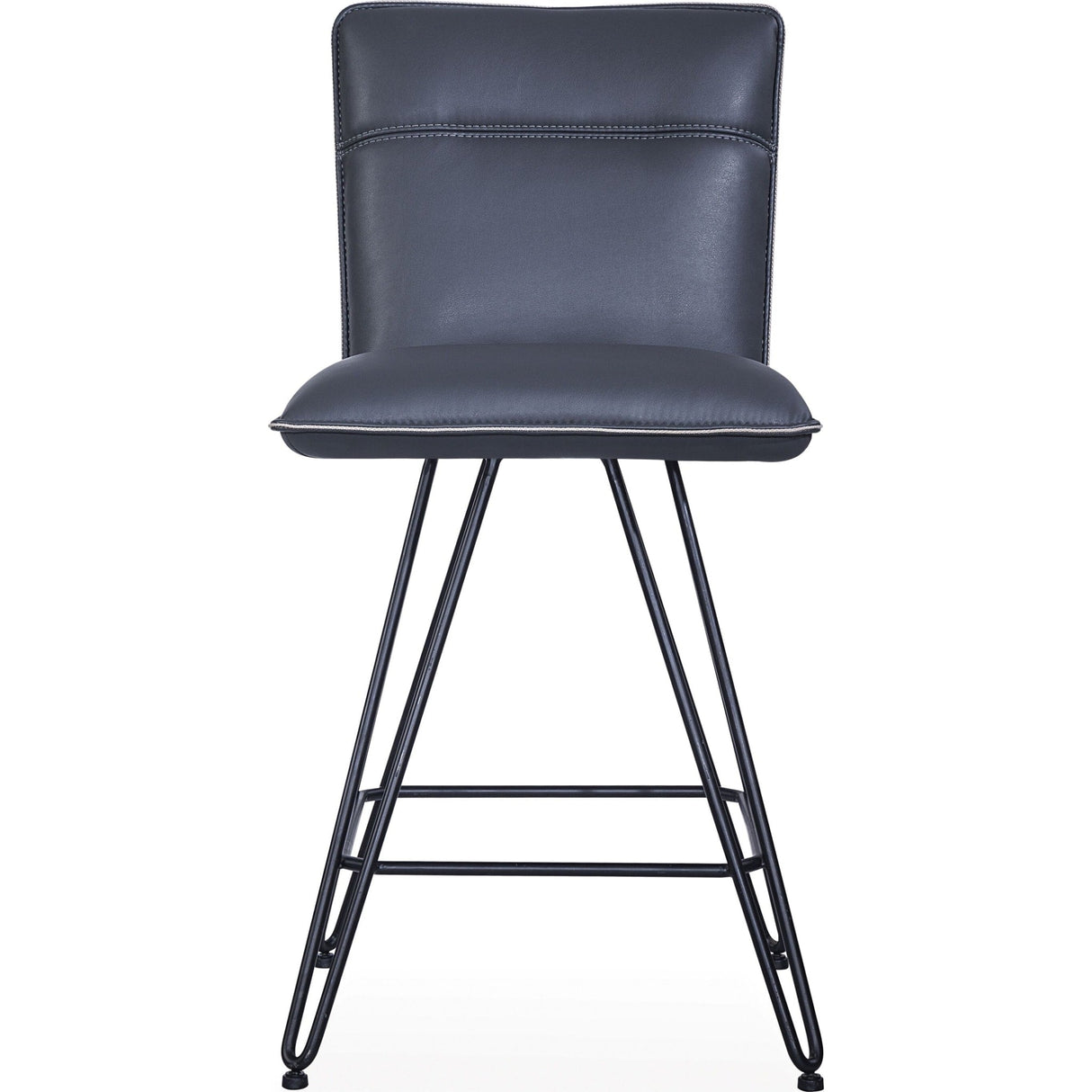 Demi Hairpin Leg Swivel Counter Stool in Cobalt