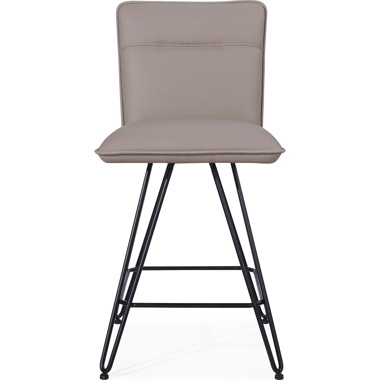 Demi Hairpin Leg Swivel Counter Stool in Taupe