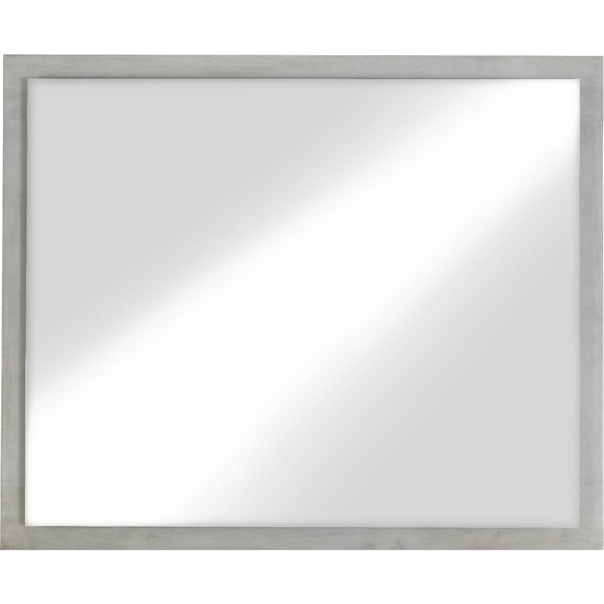 Destination Floating Glass Mirror in Cotton Grey