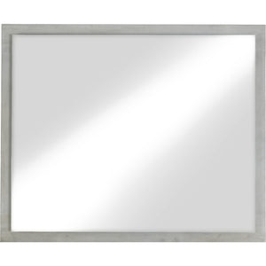 Destination Floating Glass Mirror in Cotton Grey