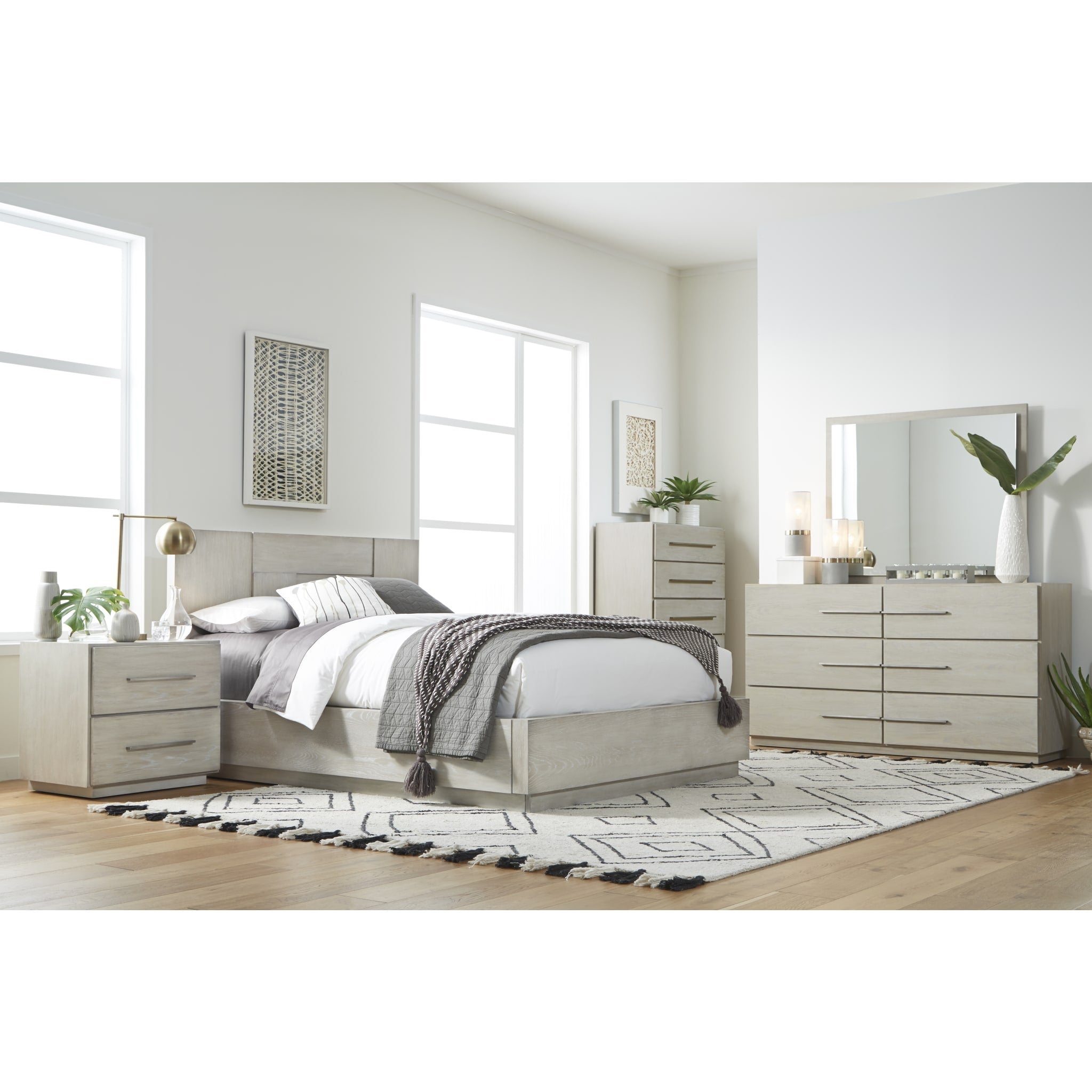 Destination Six Drawer Dresser in Cotton Grey (2024)