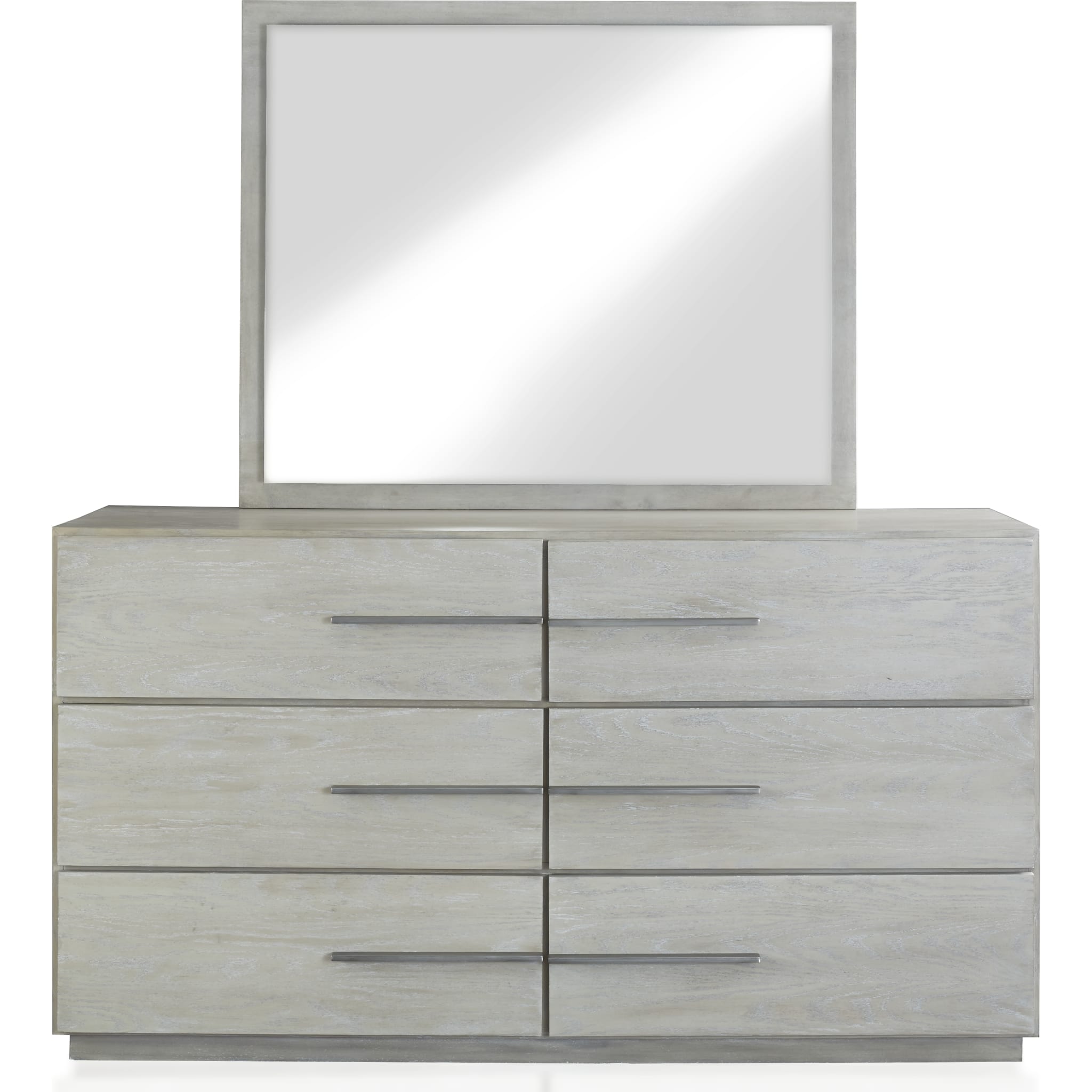 Destination Six Drawer Dresser in Cotton Grey (2024)