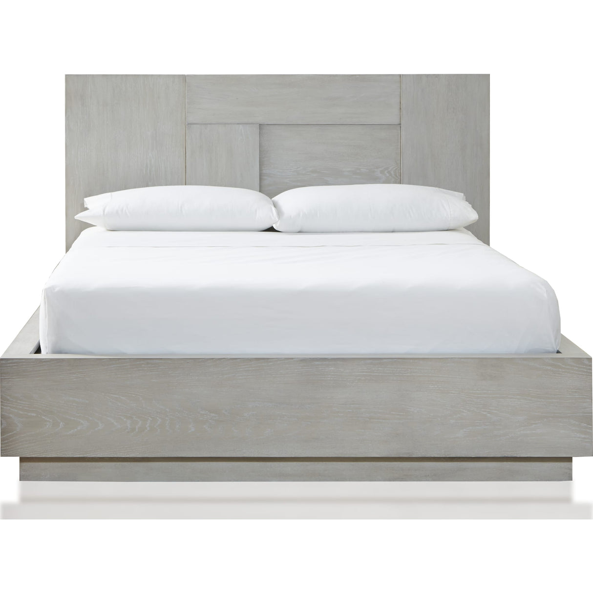 Destination Wood Panel Bed in Cotton Grey
