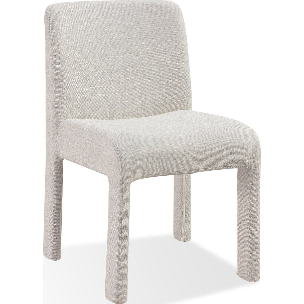 Devon Fully Upholstered Dining Chair in Turtle Dove Linen