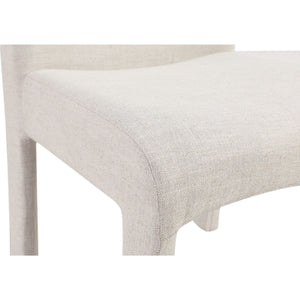 Devon Fully Upholstered Dining Chair in Turtle Dove Linen
