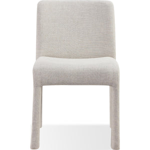 Devon Fully Upholstered Dining Chair in Turtle Dove Linen