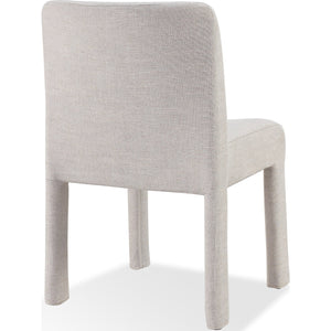 Devon Fully Upholstered Dining Chair in Turtle Dove Linen