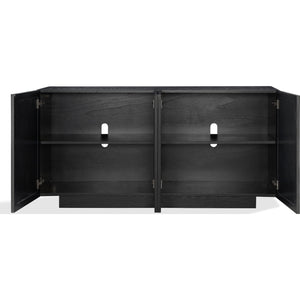 Doheny Wood and Metal  Two Door Sideboard in Black and Brass