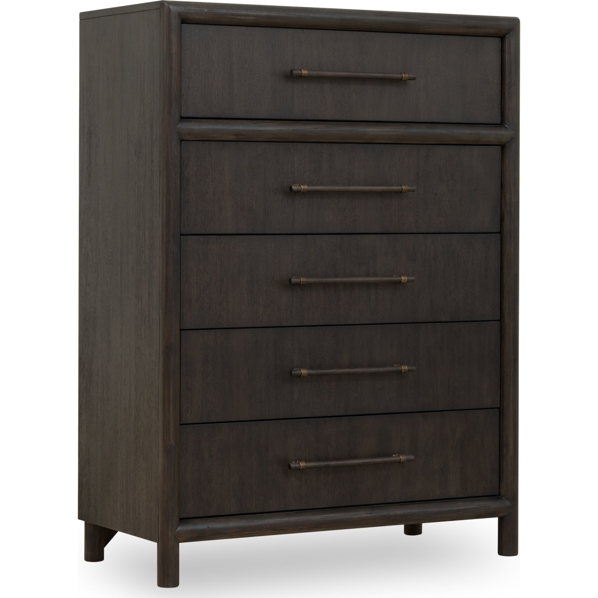 Dorsey Five Drawer Chest in Basalt Grey