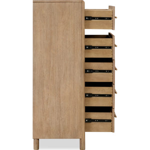 Dorsey Five Drawer Chest in Granola