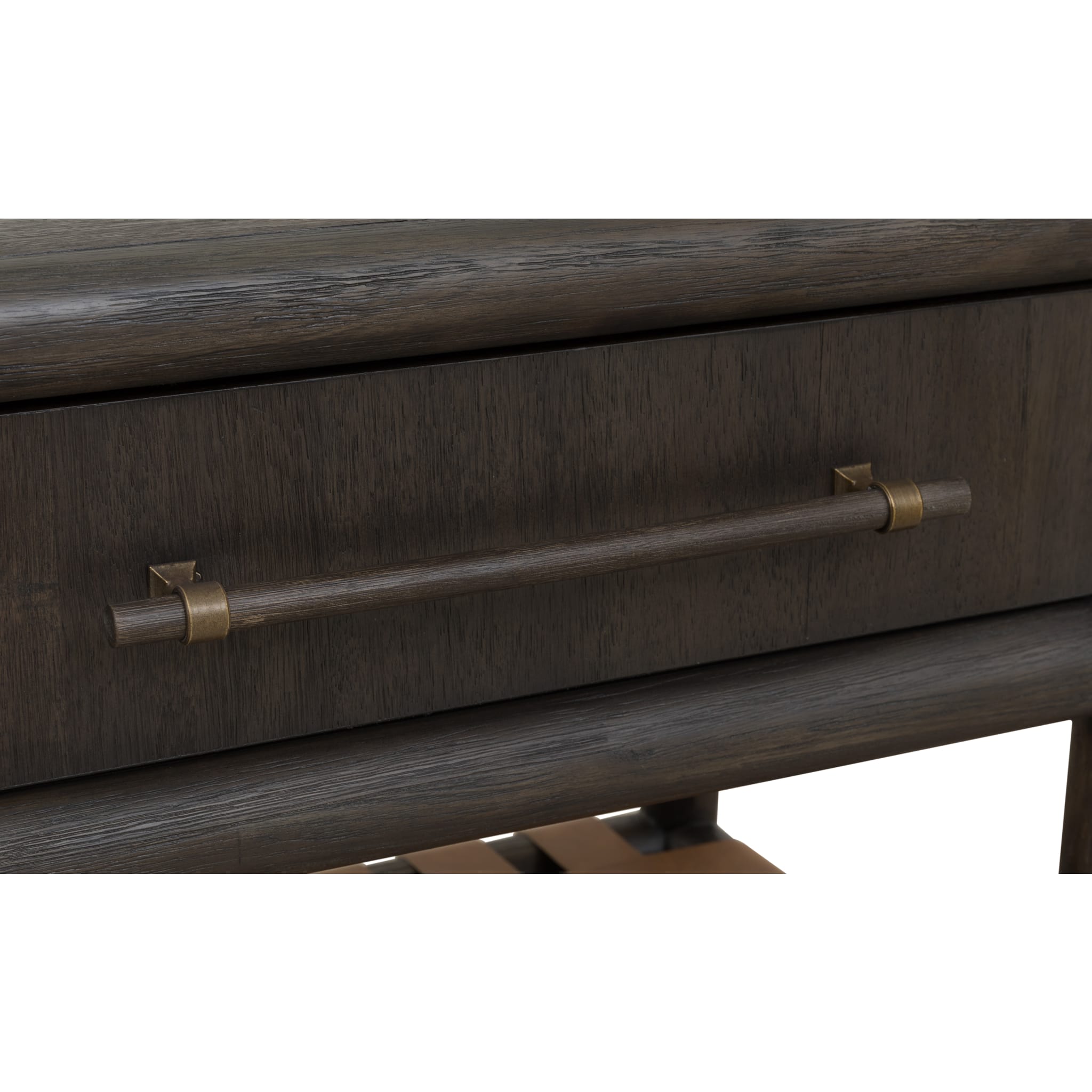 Dorsey One Drawer USB-charging Nightstand in Basalt Grey