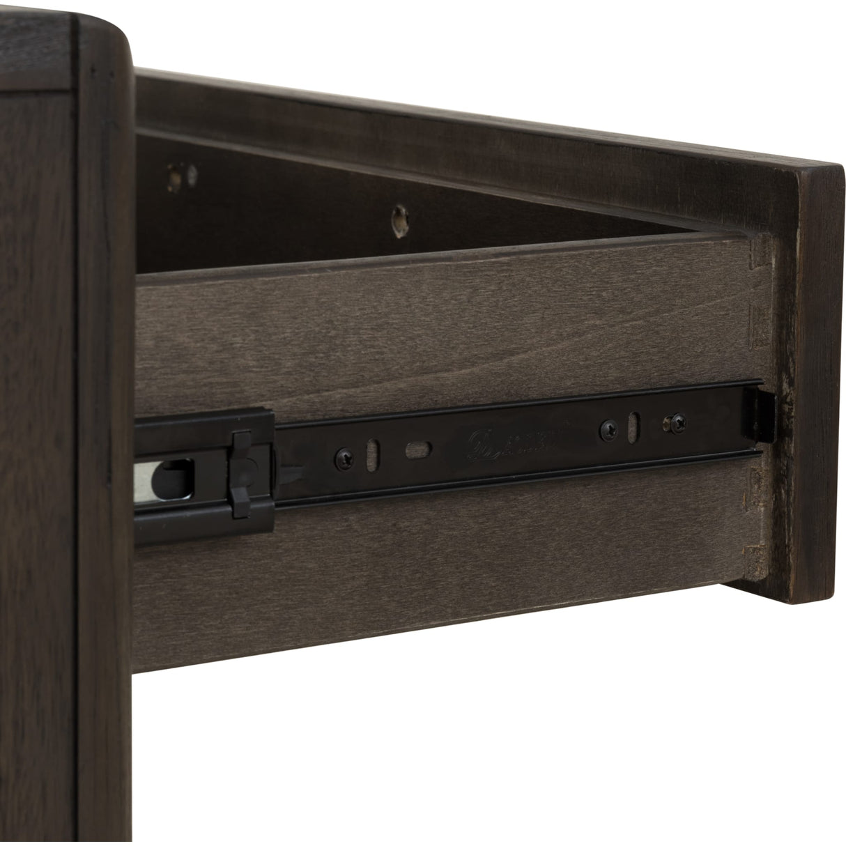 Dorsey One Drawer USB-charging Nightstand in Basalt Grey