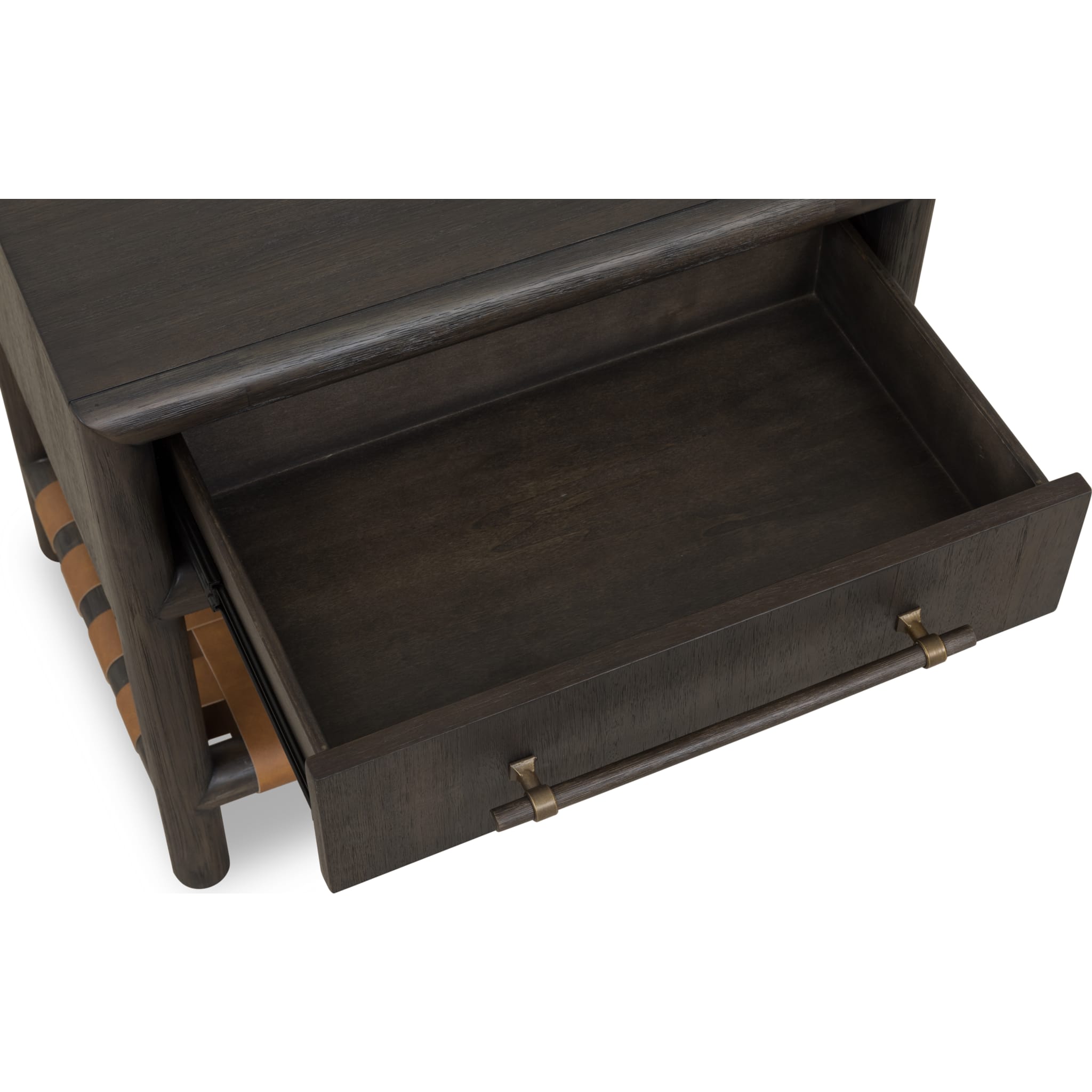 Dorsey One Drawer USB-charging Nightstand in Basalt Grey