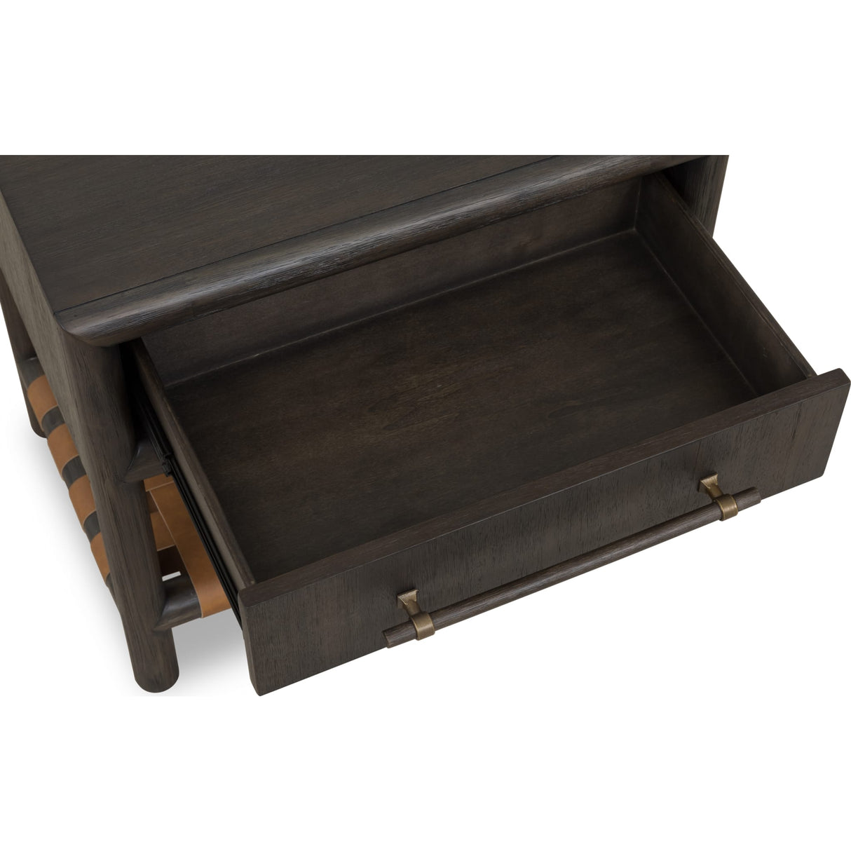 Dorsey One Drawer USB-charging Nightstand in Basalt Grey