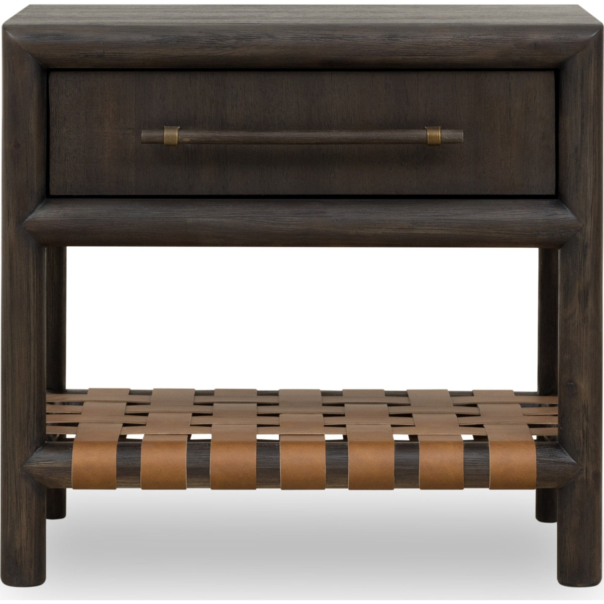 Dorsey One Drawer USB-charging Nightstand in Basalt Grey