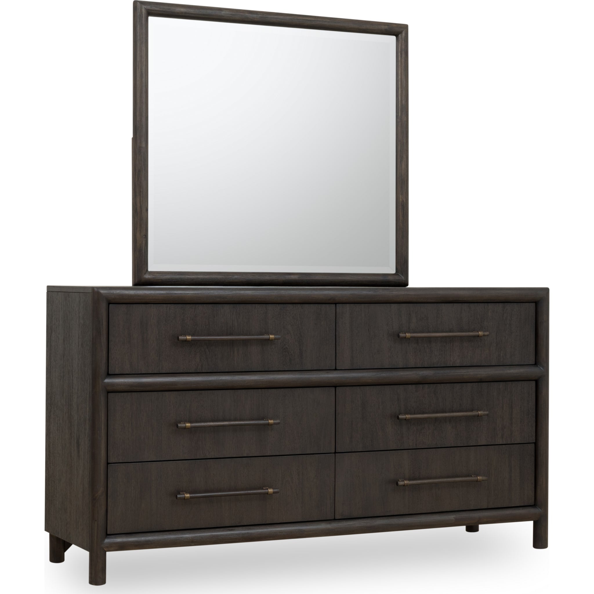 Dorsey Six Drawer Dresser in Basalt Grey