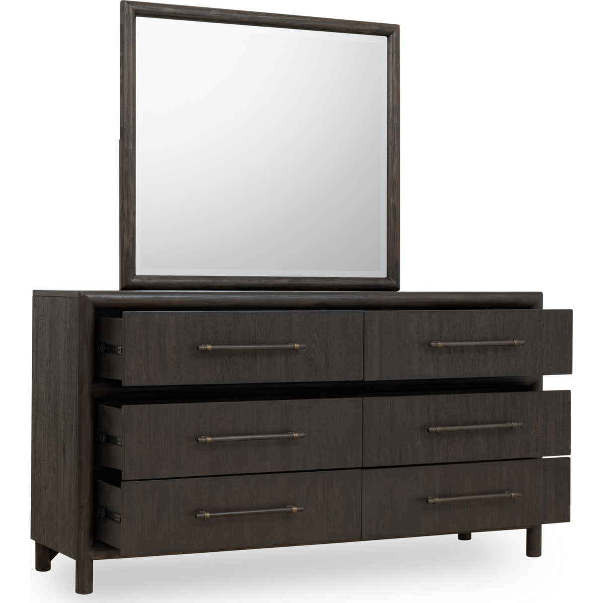 Dorsey Six Drawer Dresser in Basalt Grey