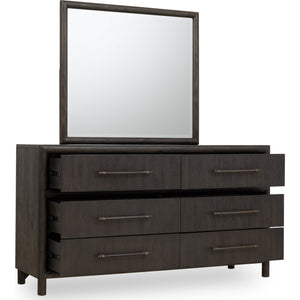 Dorsey Six Drawer Dresser in Basalt Grey