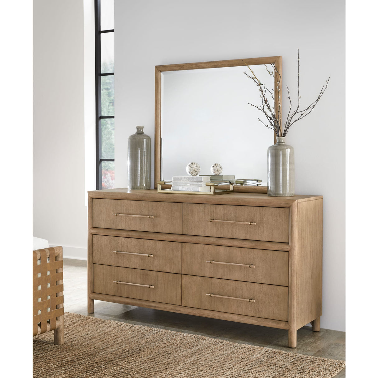 Dorsey Six Drawer Dresser in Granola