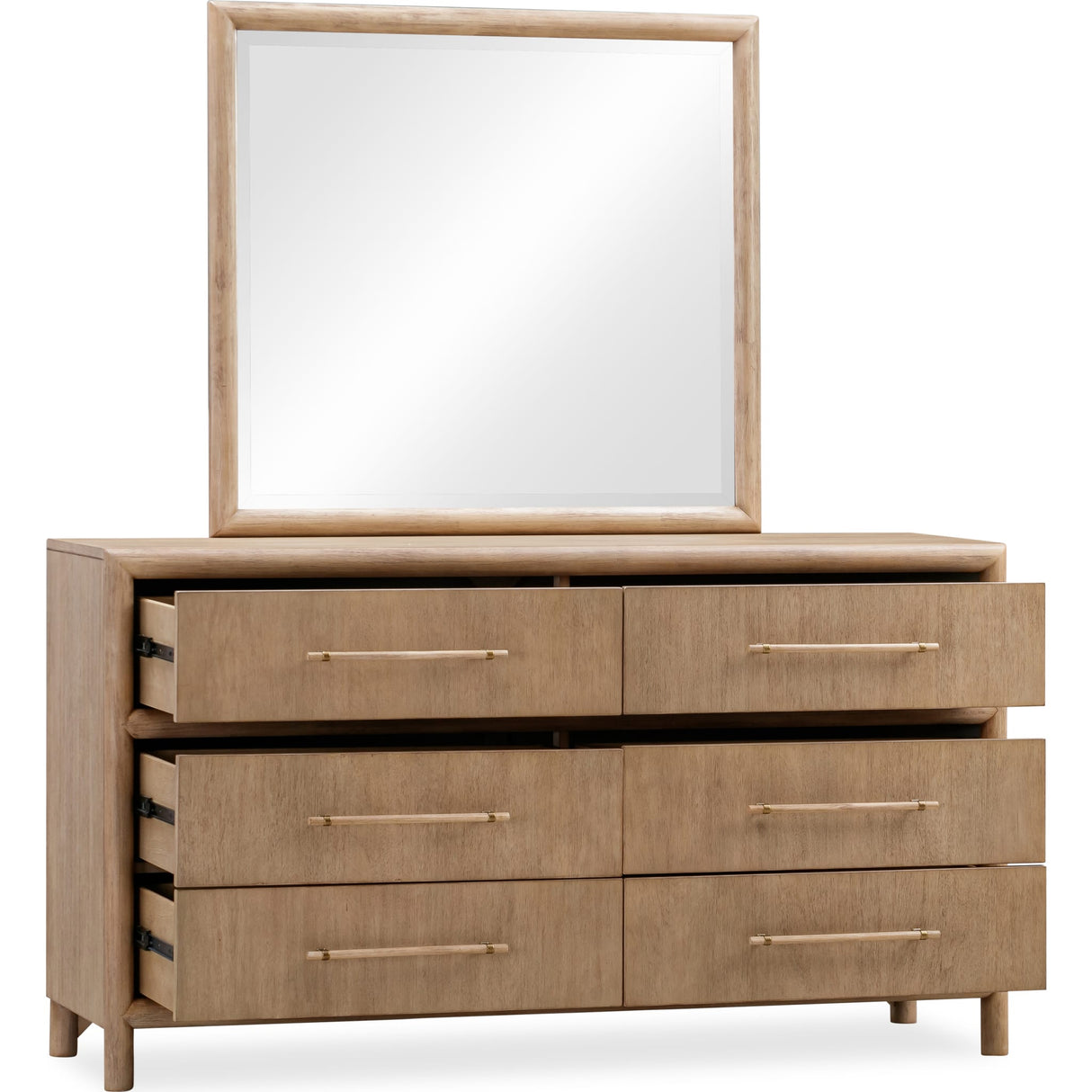 Dorsey Six Drawer Dresser in Granola