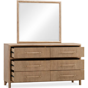Dorsey Six Drawer Dresser in Granola